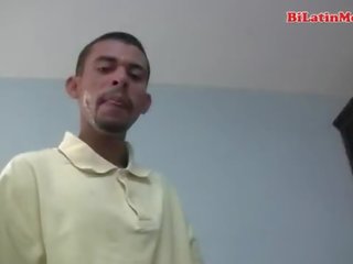 Two excellent latino striplings with huge uncut cocks suc
